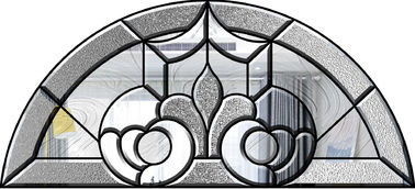 Pintu / Jendela Dekoratif Bermotif Kaca, Kuningan / Nikel / Patina Glass Panel Dekoratif