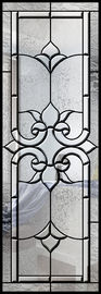frosted glass Banding Decorative Panel Glass Untuk Apartment Home Pattern Permukaan sandblasted