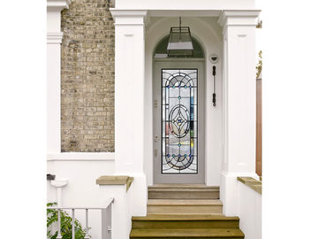 Karya seni asli arsitektur dekoratif kaca patri panel pintu Nouveau Art Deco