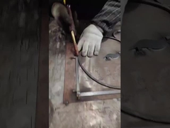 Ketahanan erosi / tahan api Pintu besi tempa kaca persegi baja