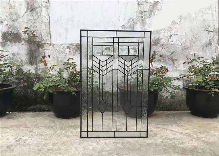 Shower Room Decorative Panel Glass 08&quot;*36&quot; Black  Patina Bevel Thickness 16-30 Mm